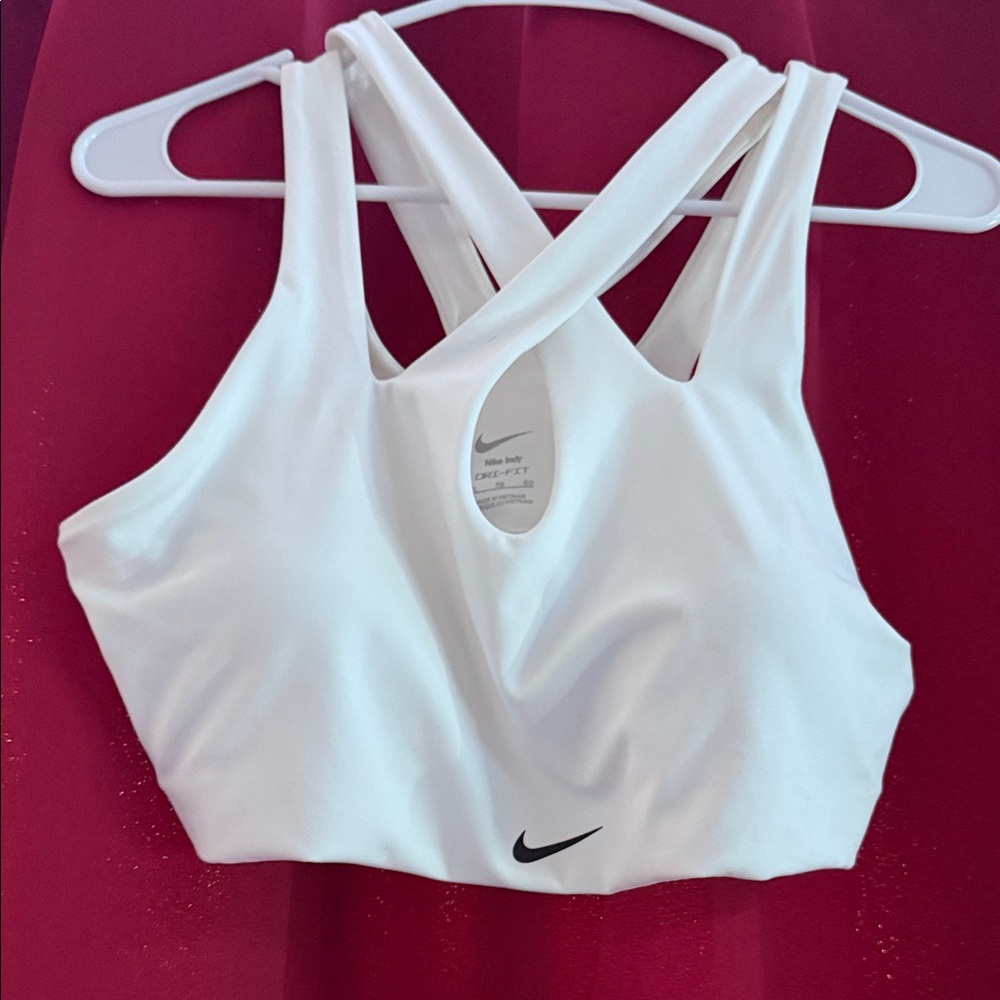 Nike white Sports Bra